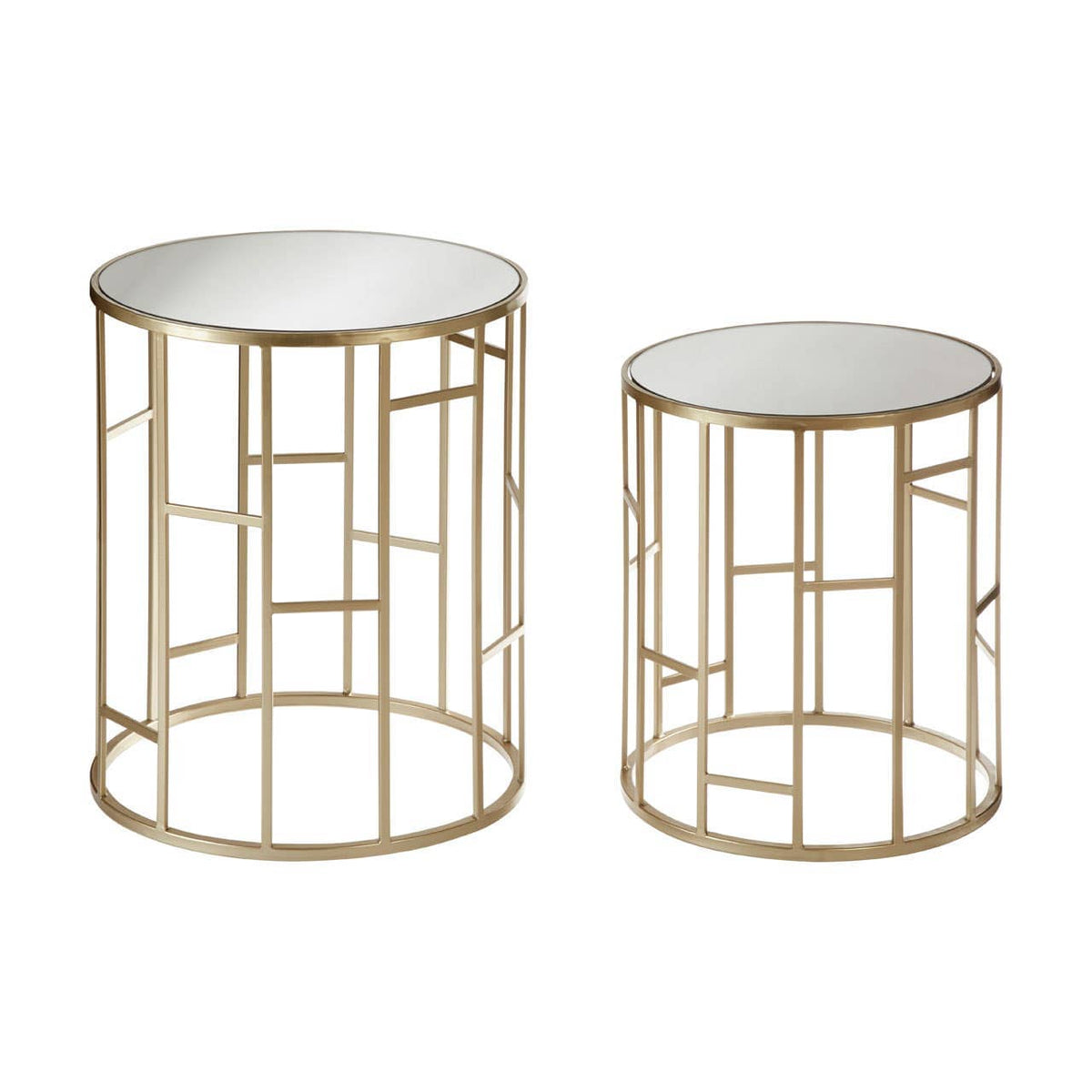 Avantis Asymmetrical Frame Set Of 2 Tables.