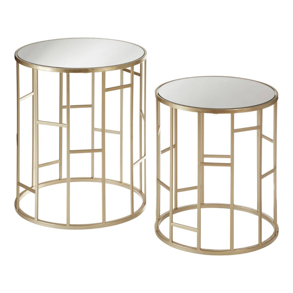 Avantis Asymmetrical Frame Set Of 2 Tables.