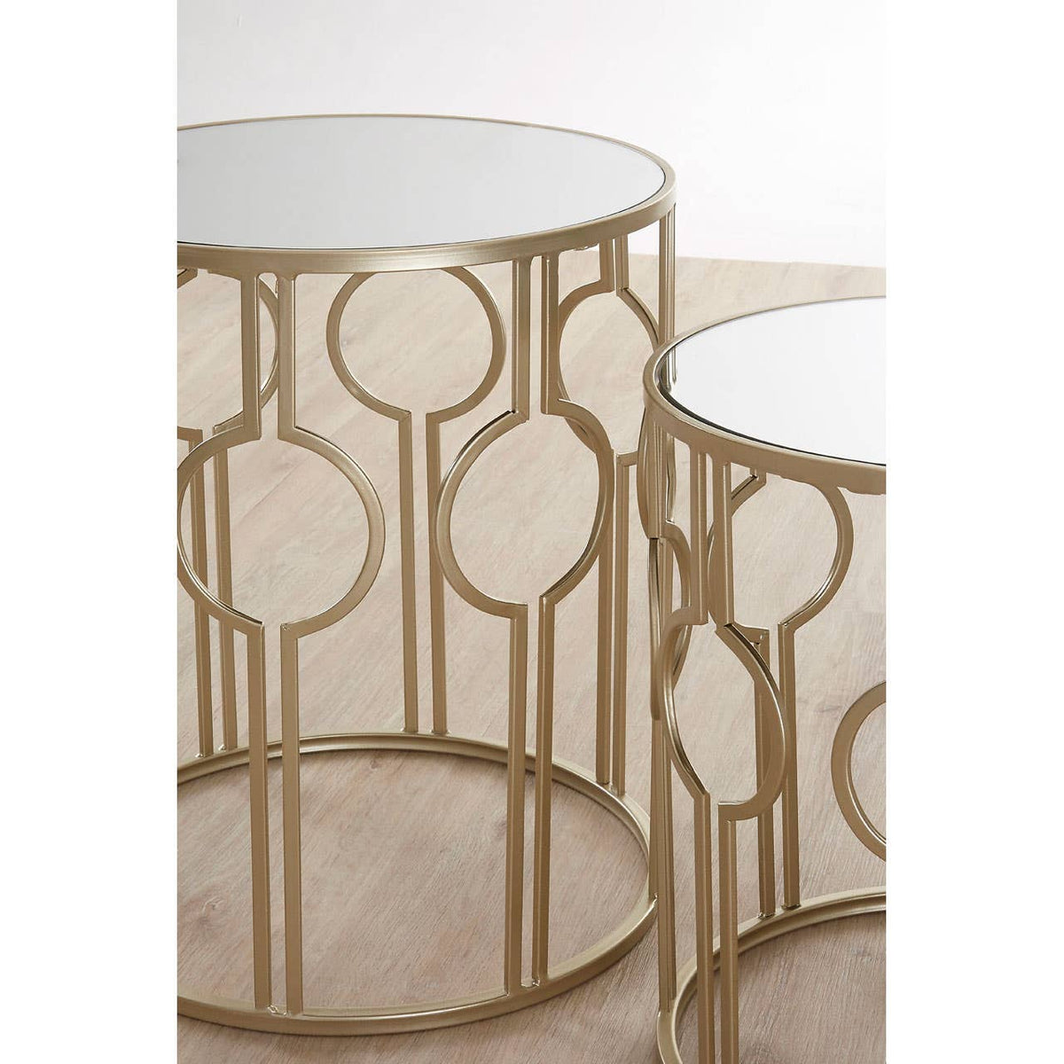 Avantis Circle Design Champagne Tables.