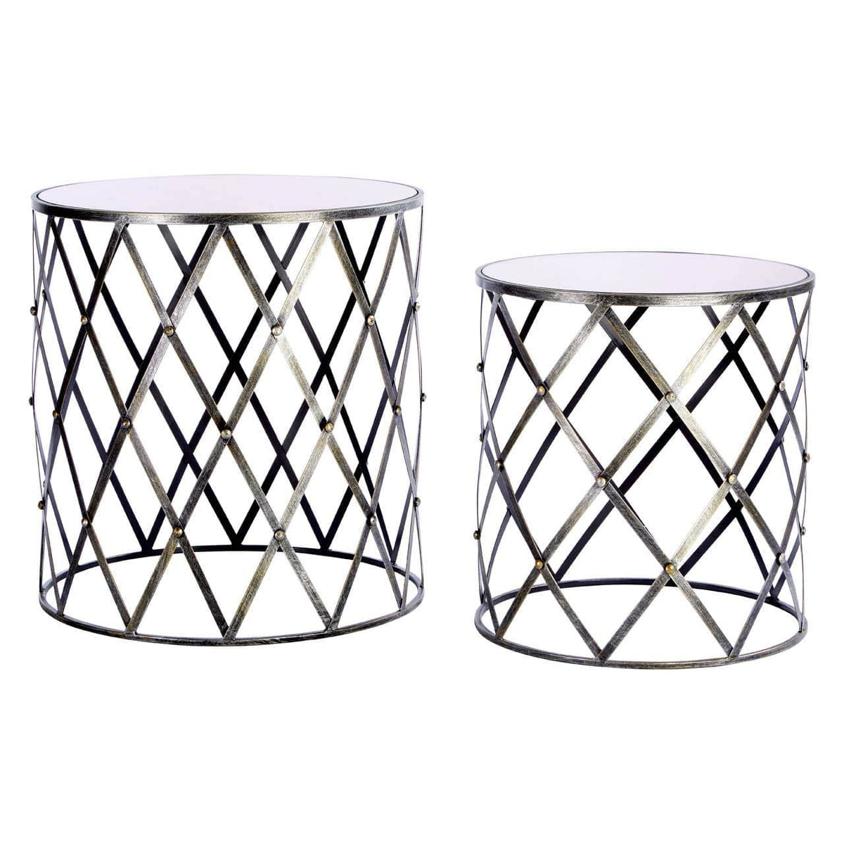 Avantis Diamond Design Tables - Set Of 2.