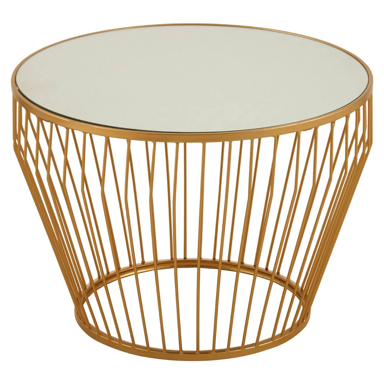 Noosa & Co. Living Avantis Gold Finish Tapered Design Side Table House of Isabella UK