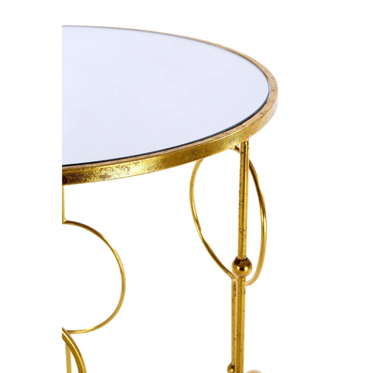 Avantis Gold Metal Tables - Set Of 2.