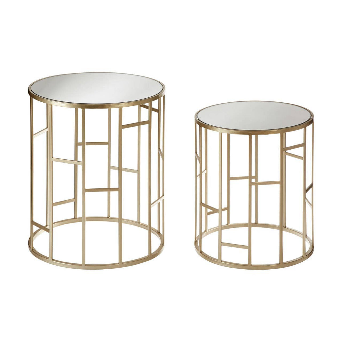 Noosa & Co. Living Avantis Set Of 2 Asymmetrical Frame Tables House of Isabella UK