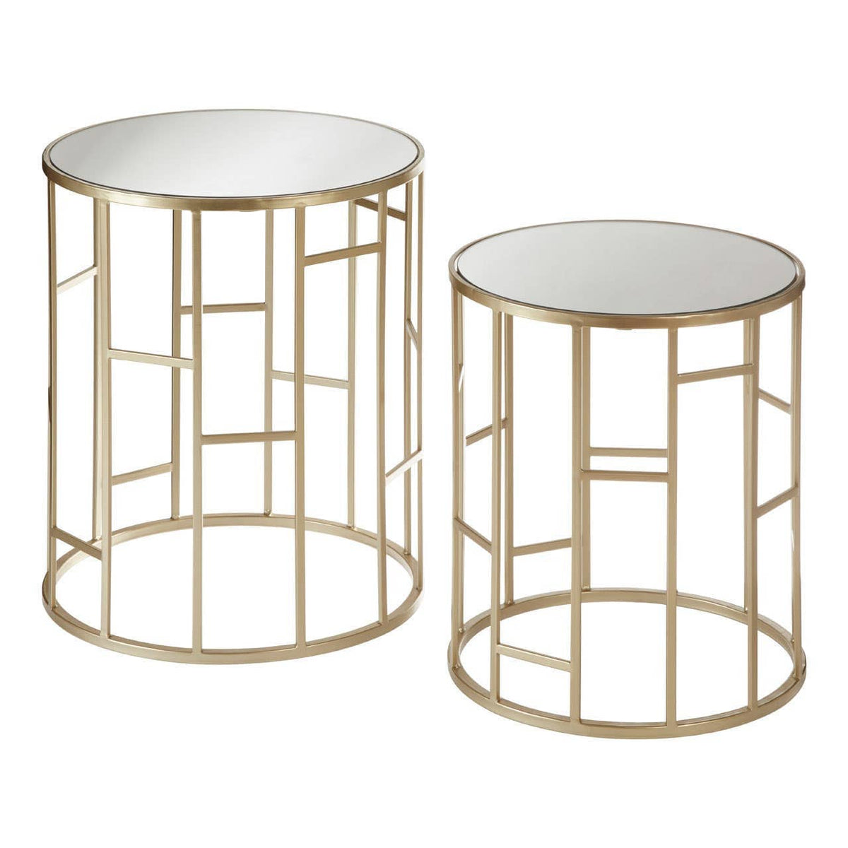 Noosa & Co. Living Avantis Set Of 2 Asymmetrical Frame Tables House of Isabella UK