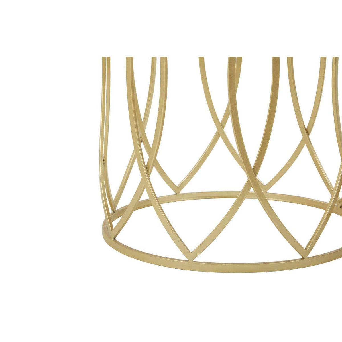 Avantis Set Of 2 Champagne Finish Side Tables.