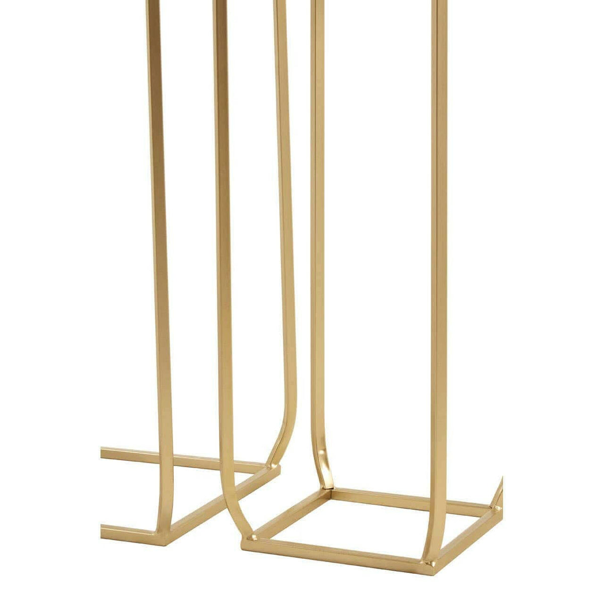 Avantis Set Of 2 Champagne/Square Side Tables.