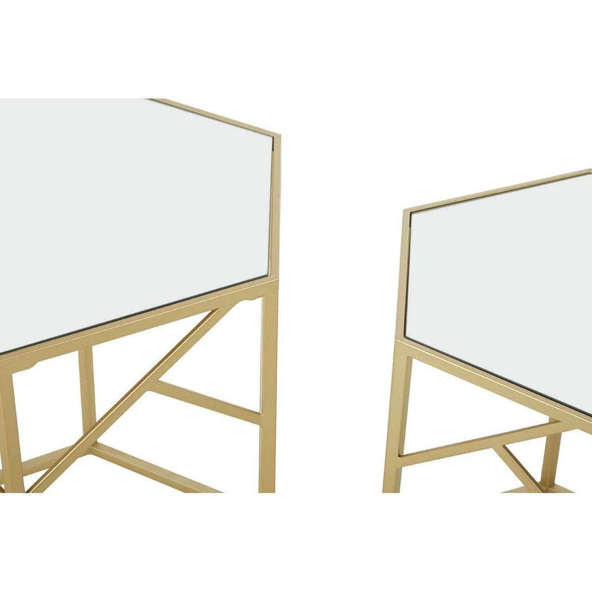 Avantis Set Of 2 Hexagonal Side Tables.