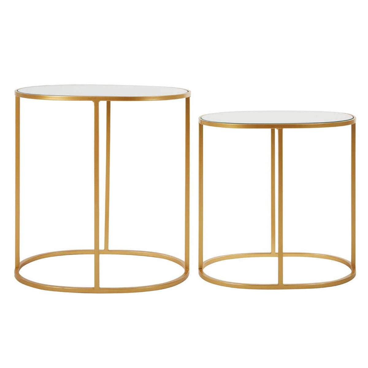 Avantis Set Of 2 Oval Side Tables.