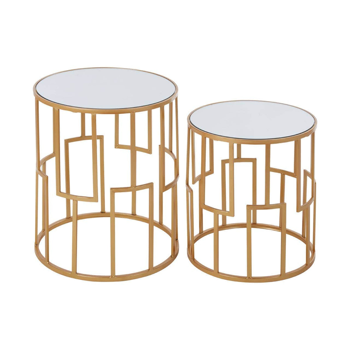 Avantis Set Of 2 Round Side Tables.