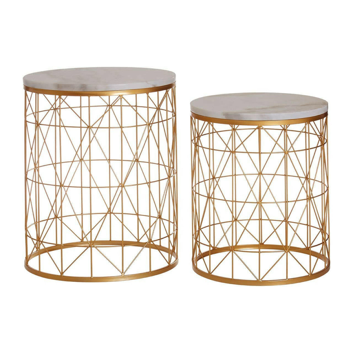 Avantis Set Of 2 Round Side Tables.