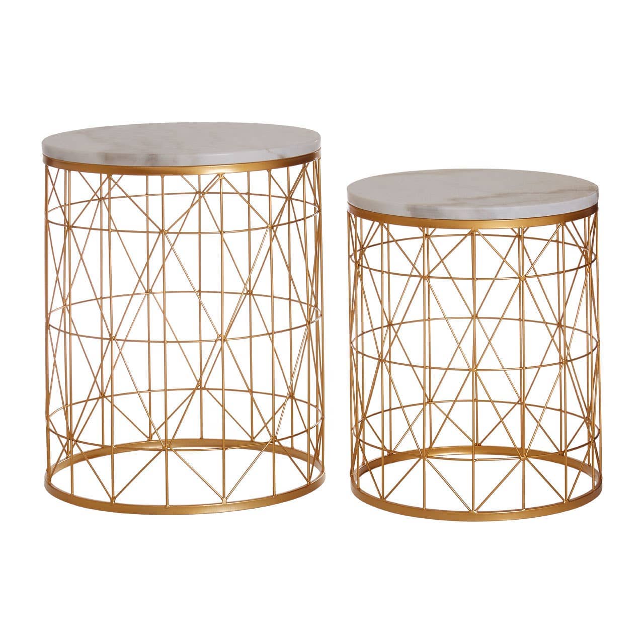 Noosa & Co. Living Avantis Set Of 2 Round Side Tables House of Isabella UK