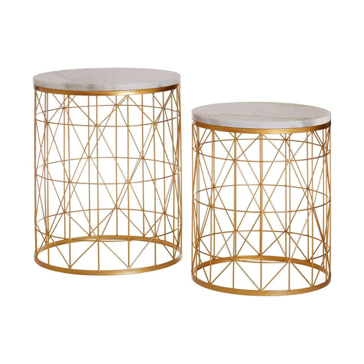 Avantis Set Of 2 Round Side Tables.