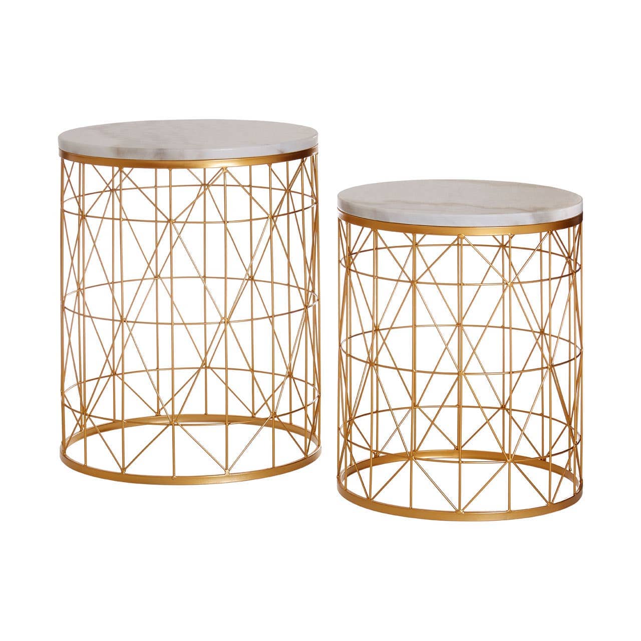 Noosa & Co. Living Avantis Set Of 2 Round Side Tables House of Isabella UK