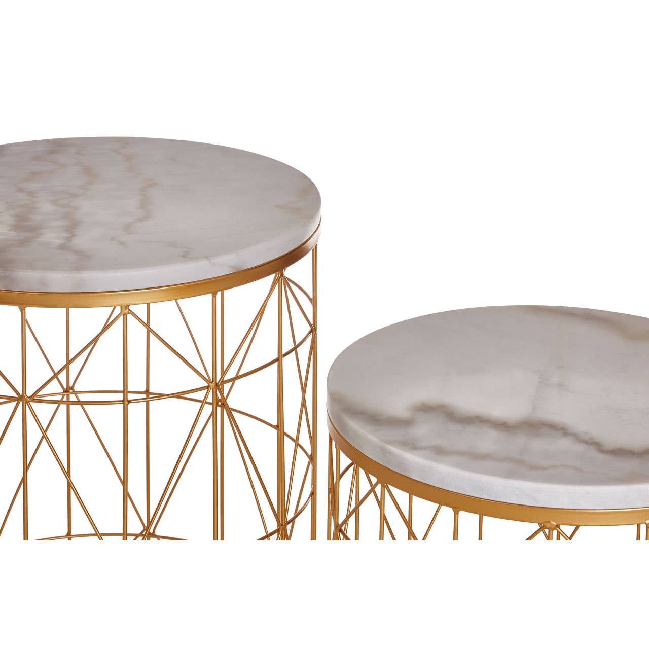 Noosa & Co. Living Avantis Set Of 2 Round Side Tables House of Isabella UK