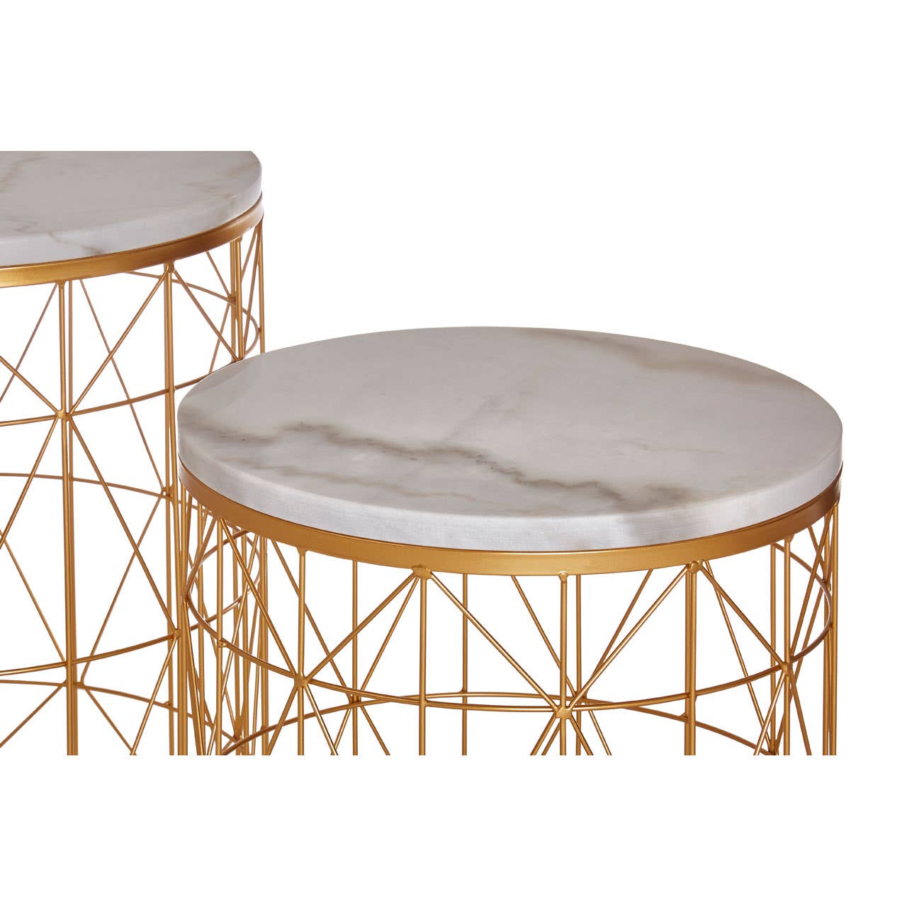 Noosa & Co. Living Avantis Set Of 2 Round Side Tables House of Isabella UK