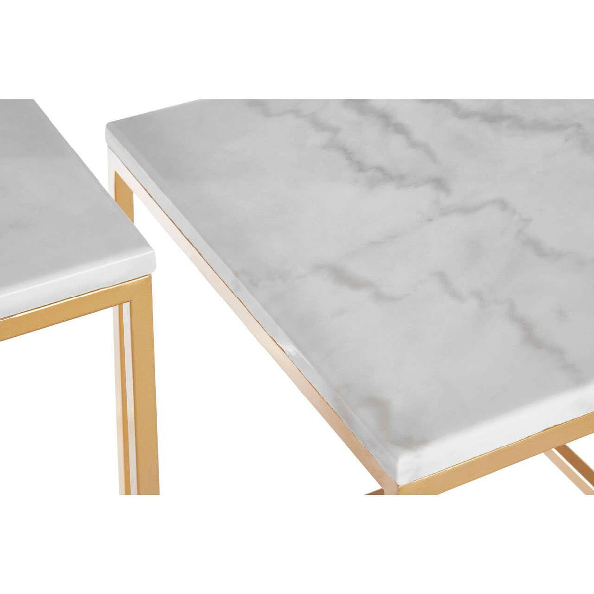 Avantis Set Of 2 Square Cuboid Side Tables.