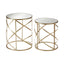 Noosa & Co. Living Avantis Set Of 2 Swirl Frame Tables House of Isabella UK
