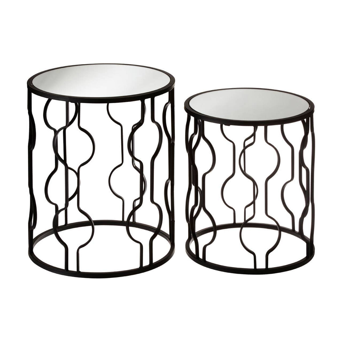 Avantis Set Of 2 Table With Undulating Frames.