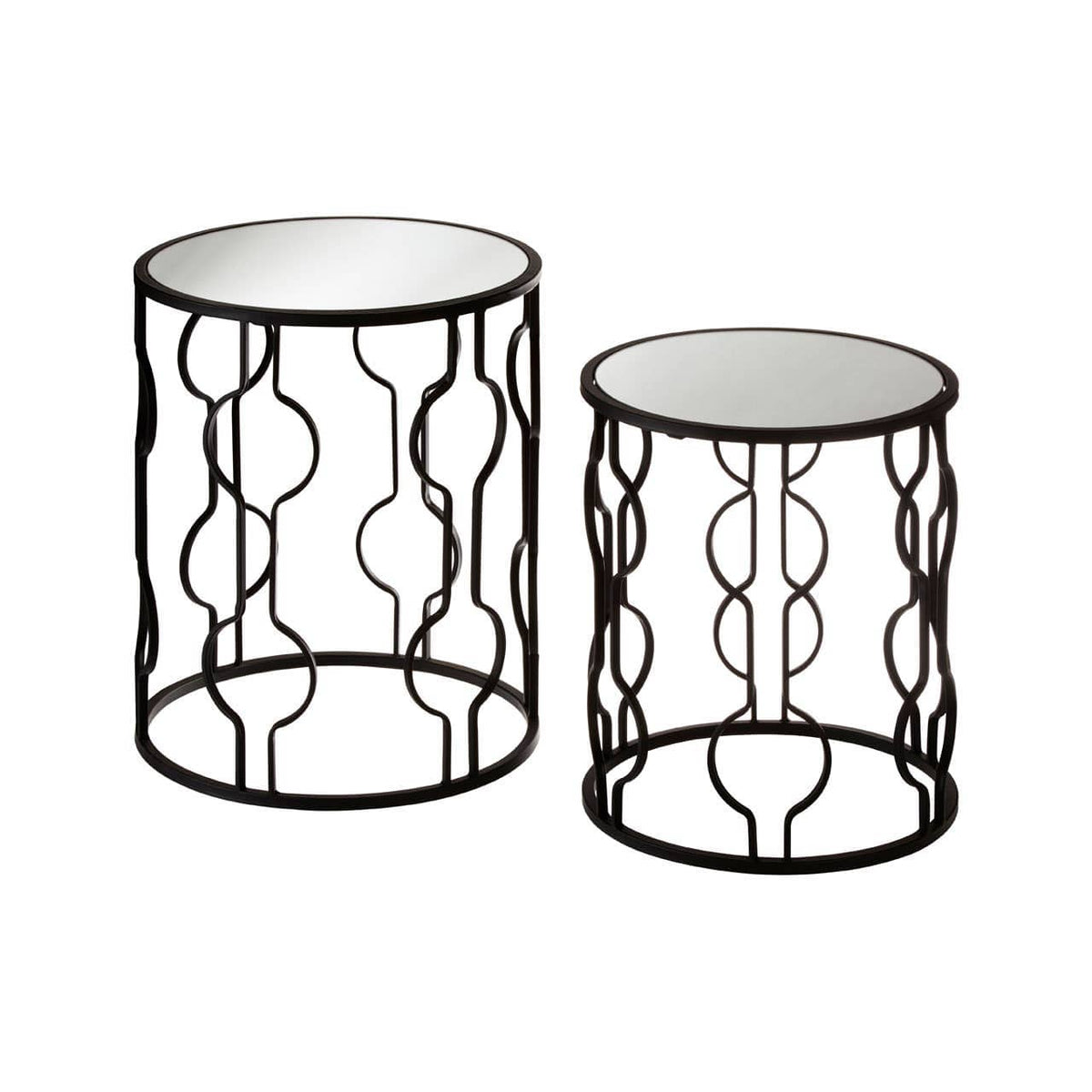 Avantis Set Of 2 Table With Undulating Frames.