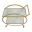Noosa & Co. Living Avantis White Marble And Gold 2 Tier Drinks Trolley House of Isabella UK