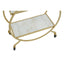 Noosa & Co. Living Avantis White Marble And Gold 2 Tier Drinks Trolley House of Isabella UK