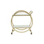Noosa & Co. Living Avantis White Marble And Gold 2 Tier Drinks Trolley House of Isabella UK