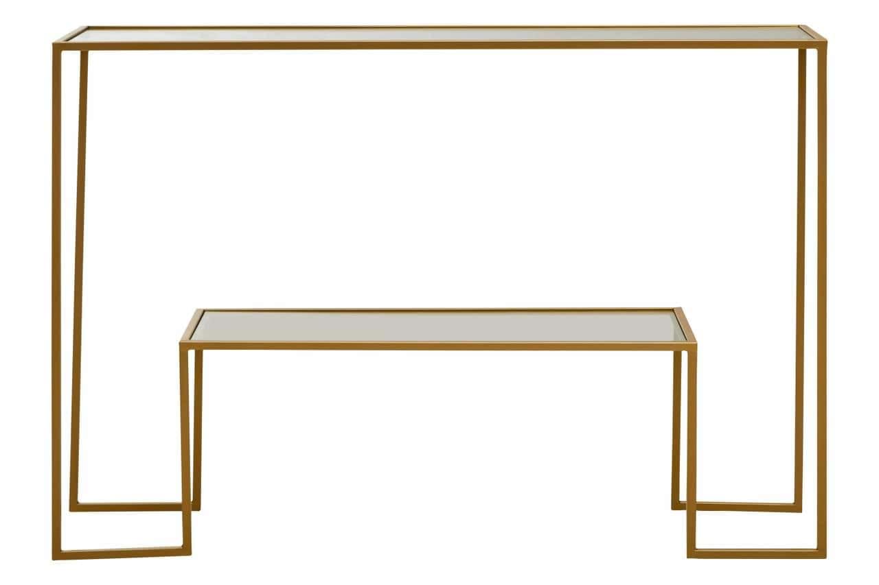 Noosa & Co. Living Avento Gold Finish Console Table House of Isabella UK