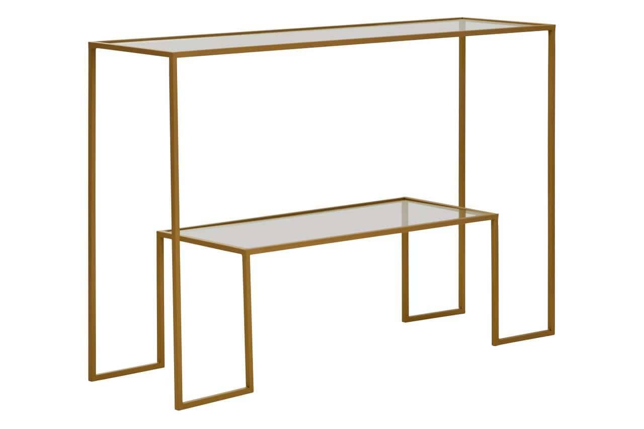 Noosa & Co. Living Avento Gold Finish Console Table House of Isabella UK