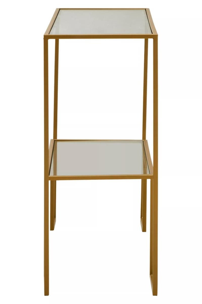 Avento Gold Finish Console Table.