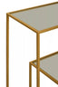 Avento Gold Finish Console Table.