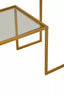 Avento Gold Finish Console Table.