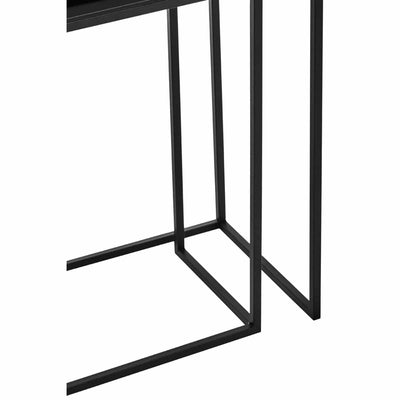 Noosa & Co. Living Avento Set Of Two Black Console Tables House of Isabella UK