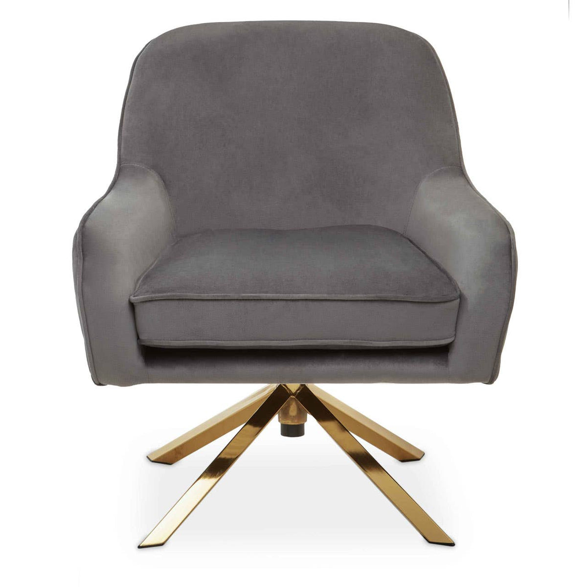 Avery Grey Velvet Chair.