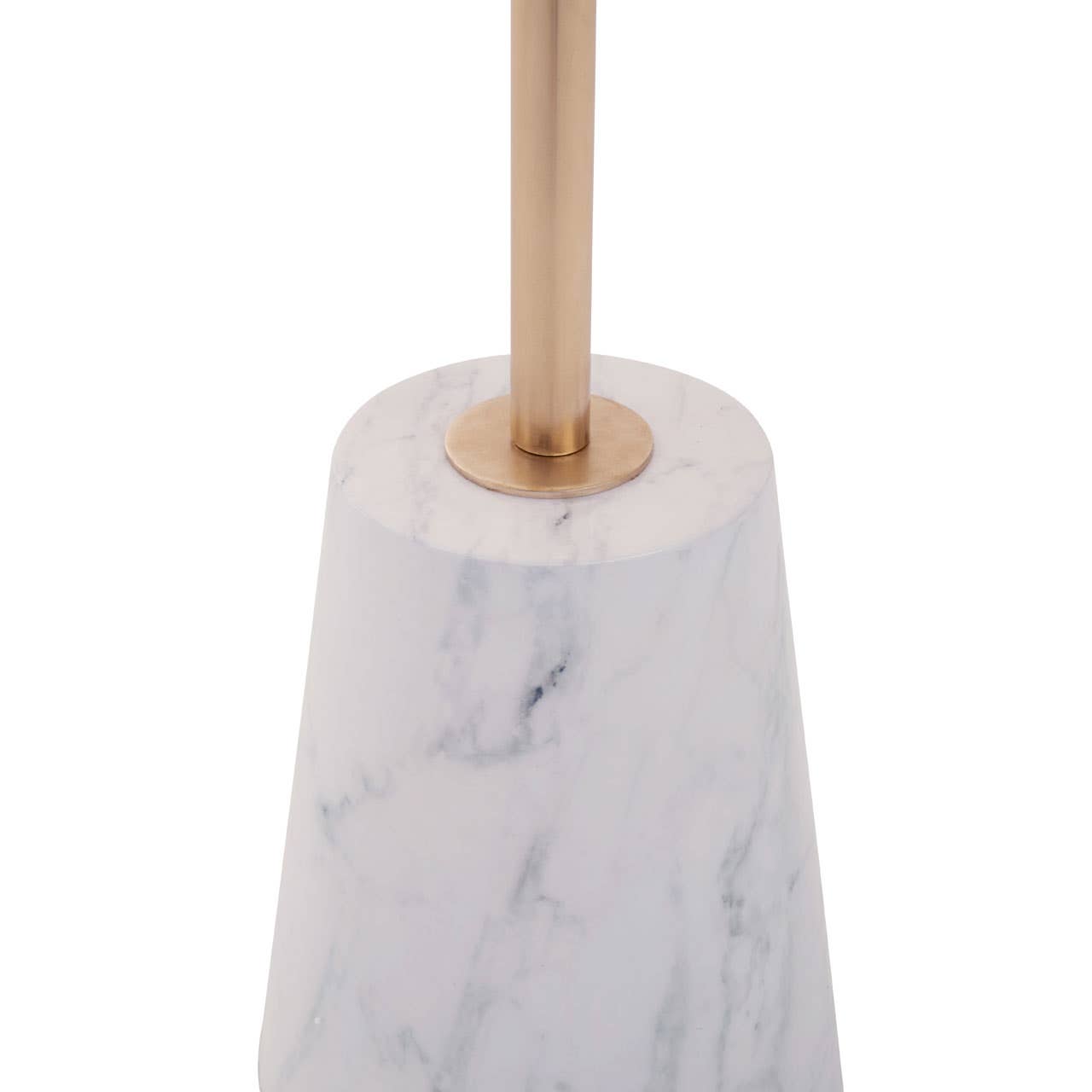 Noosa & Co. Living Avola Brushed Gold Side Table White Marble Effect Base House of Isabella UK