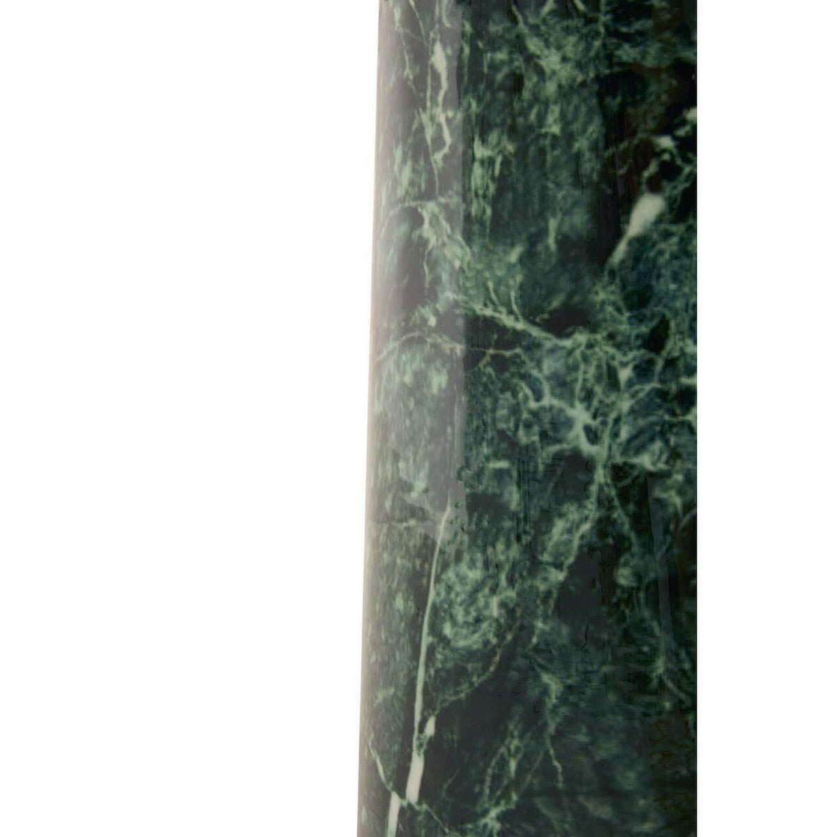 Avola Gold Side Table Green Marble Effect Base.