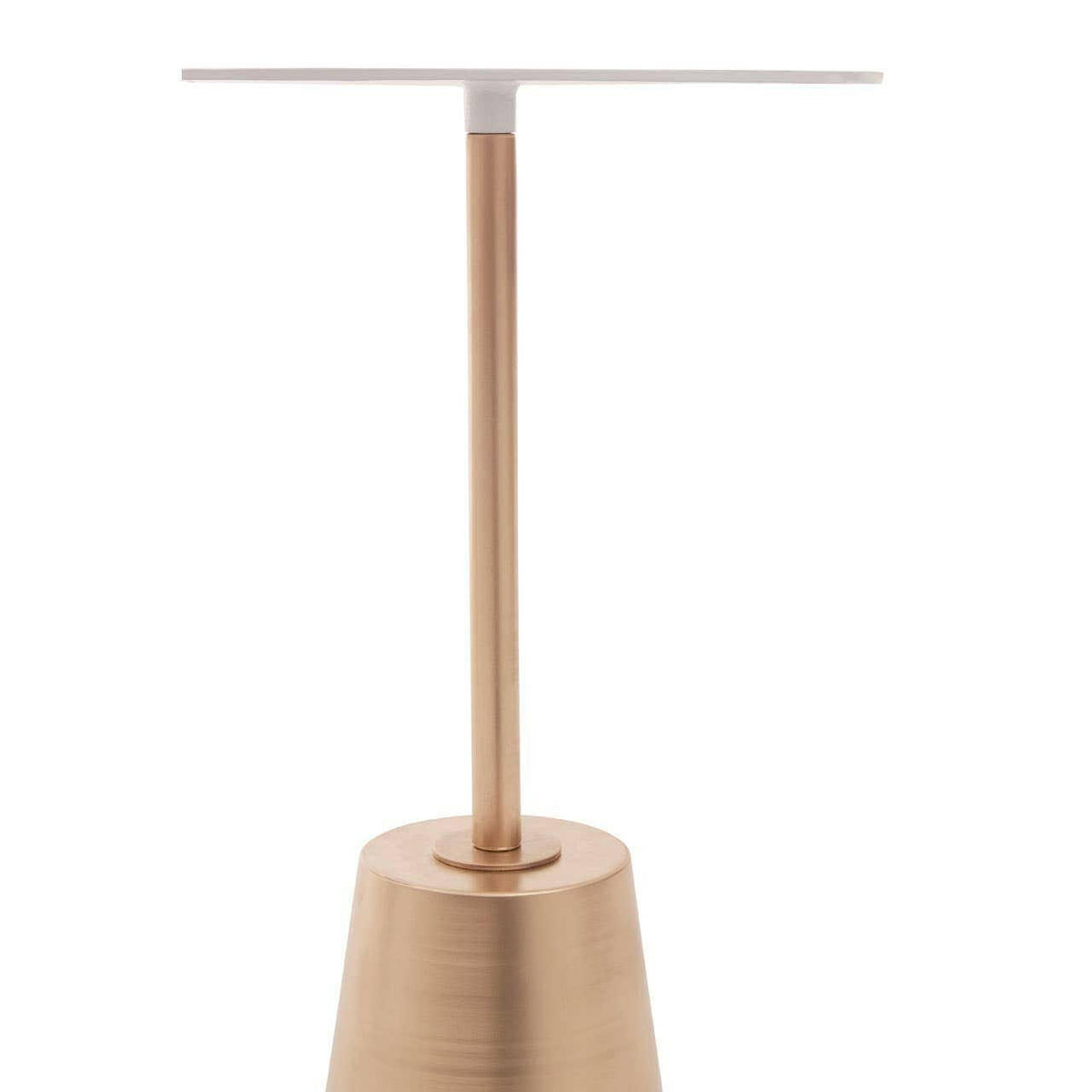 Avola White Marble Effect Top Gold Base Side Table.