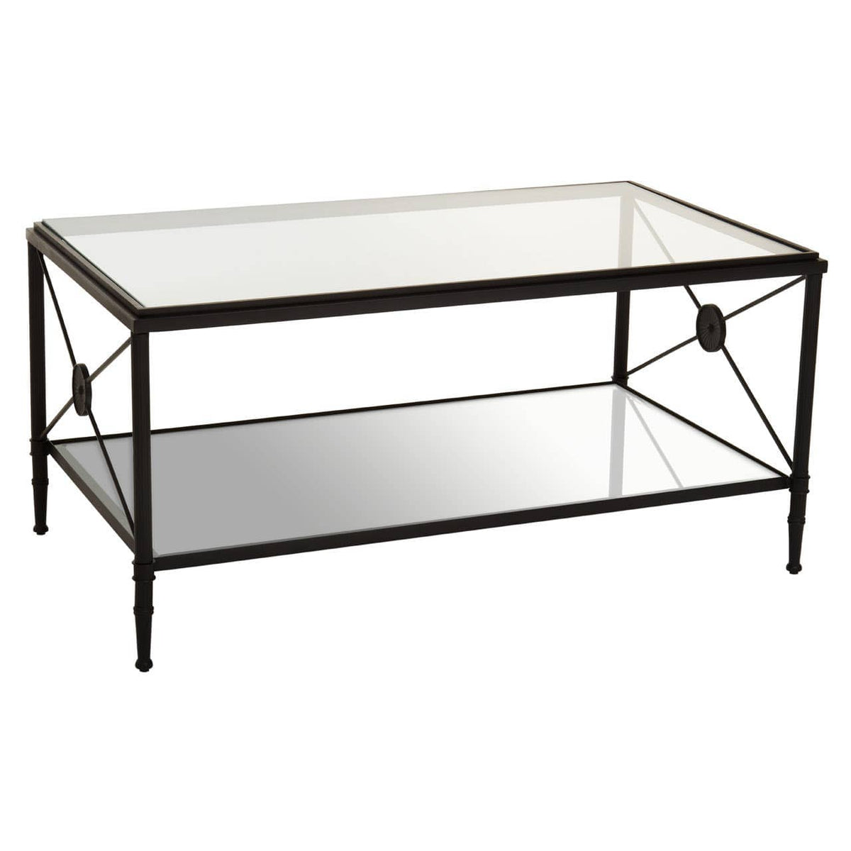 Axis Coffee Table With Black Finish Frame.
