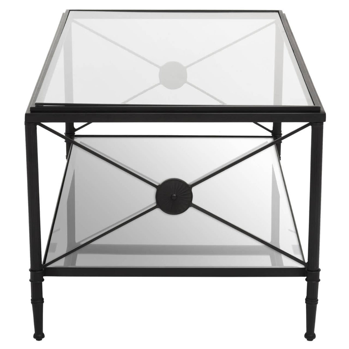 Axis Coffee Table With Black Finish Frame.