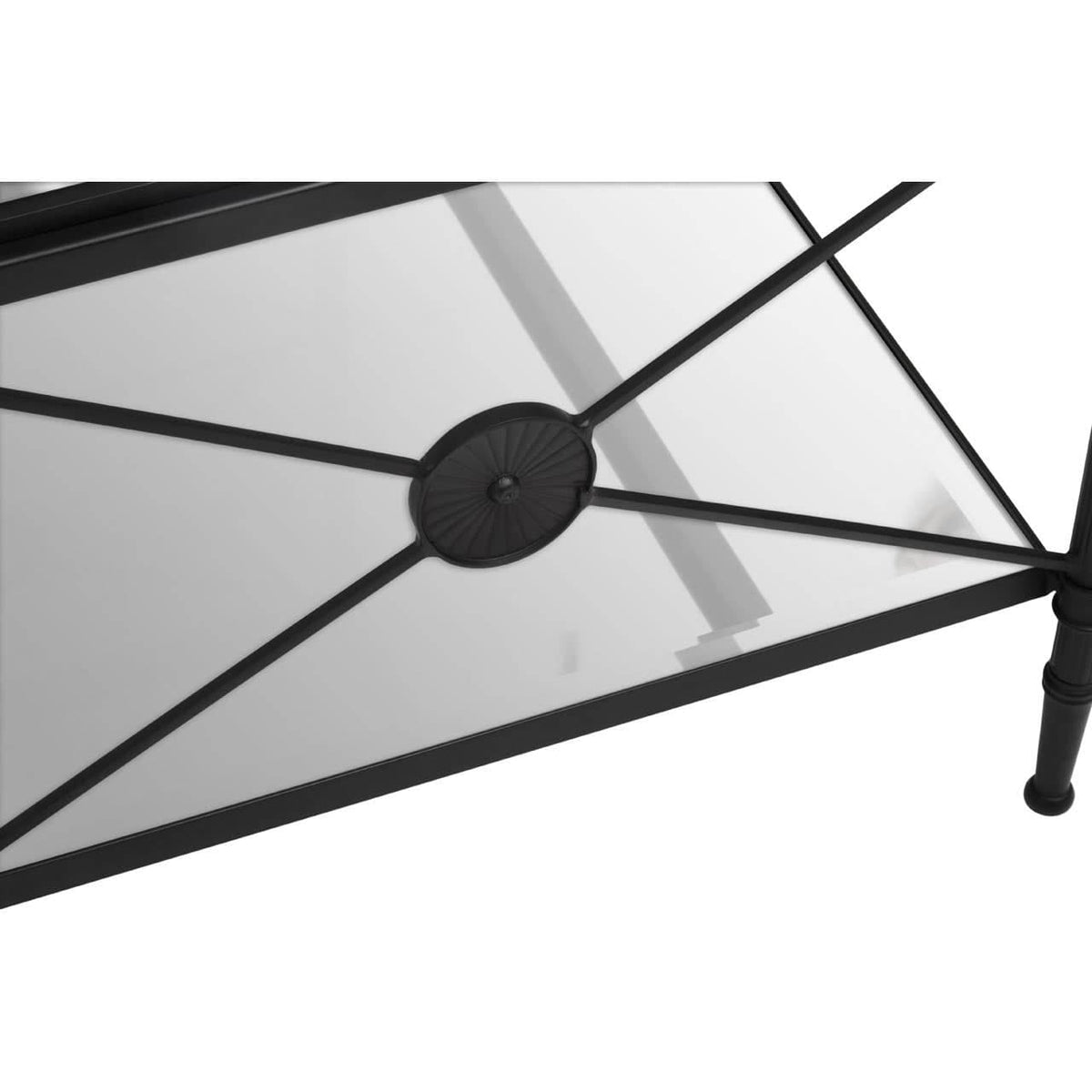 Axis Coffee Table With Black Finish Frame.