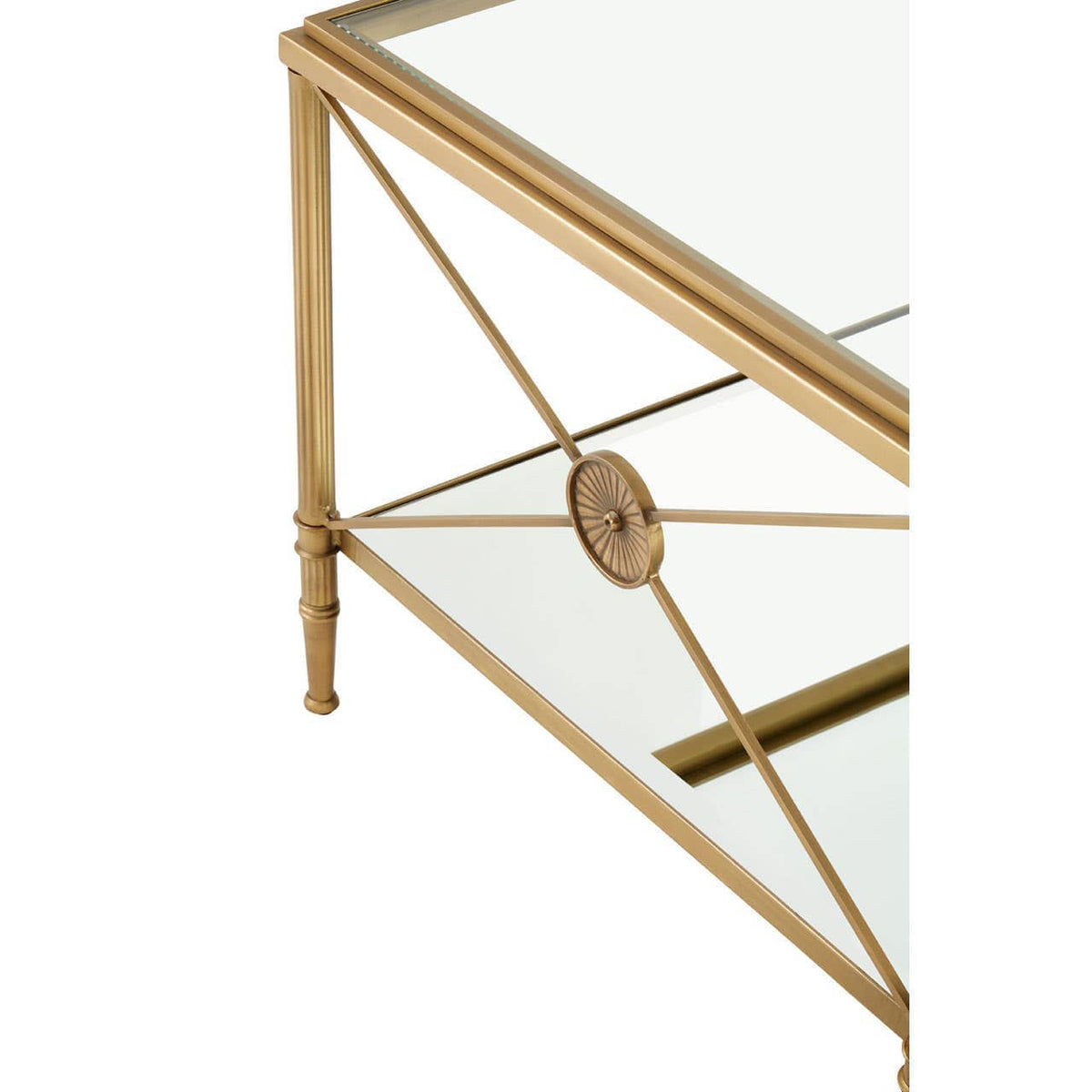 Noosa & Co. Living Axis Coffee Table With Gold Finish Frame House of Isabella UK