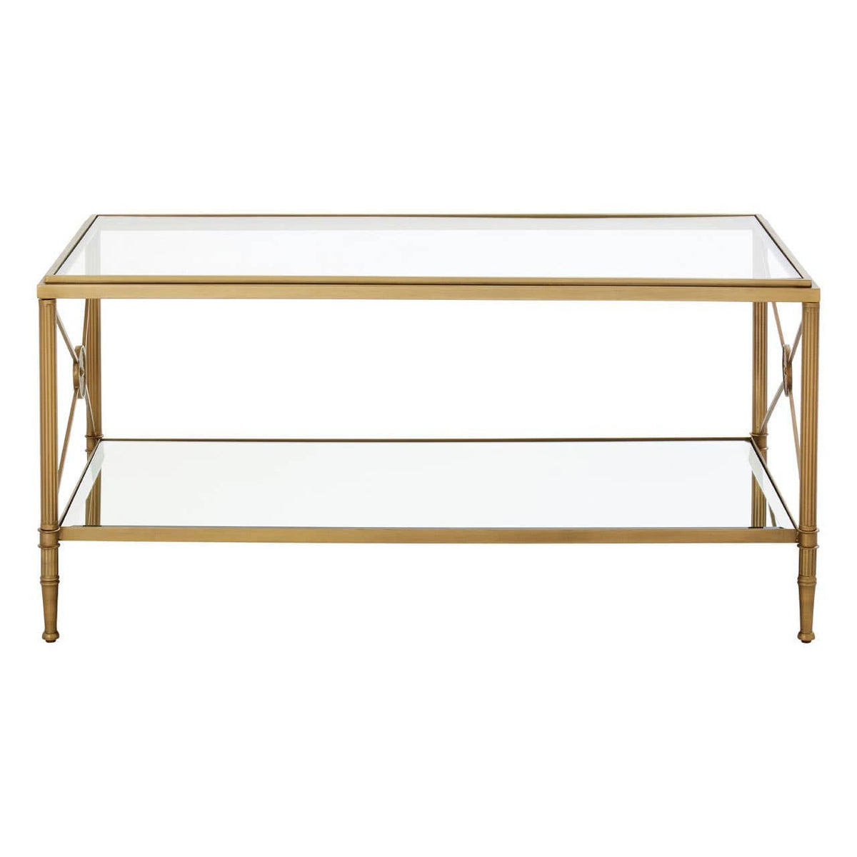 Noosa & Co. Living Axis Coffee Table With Gold Finish Frame House of Isabella UK