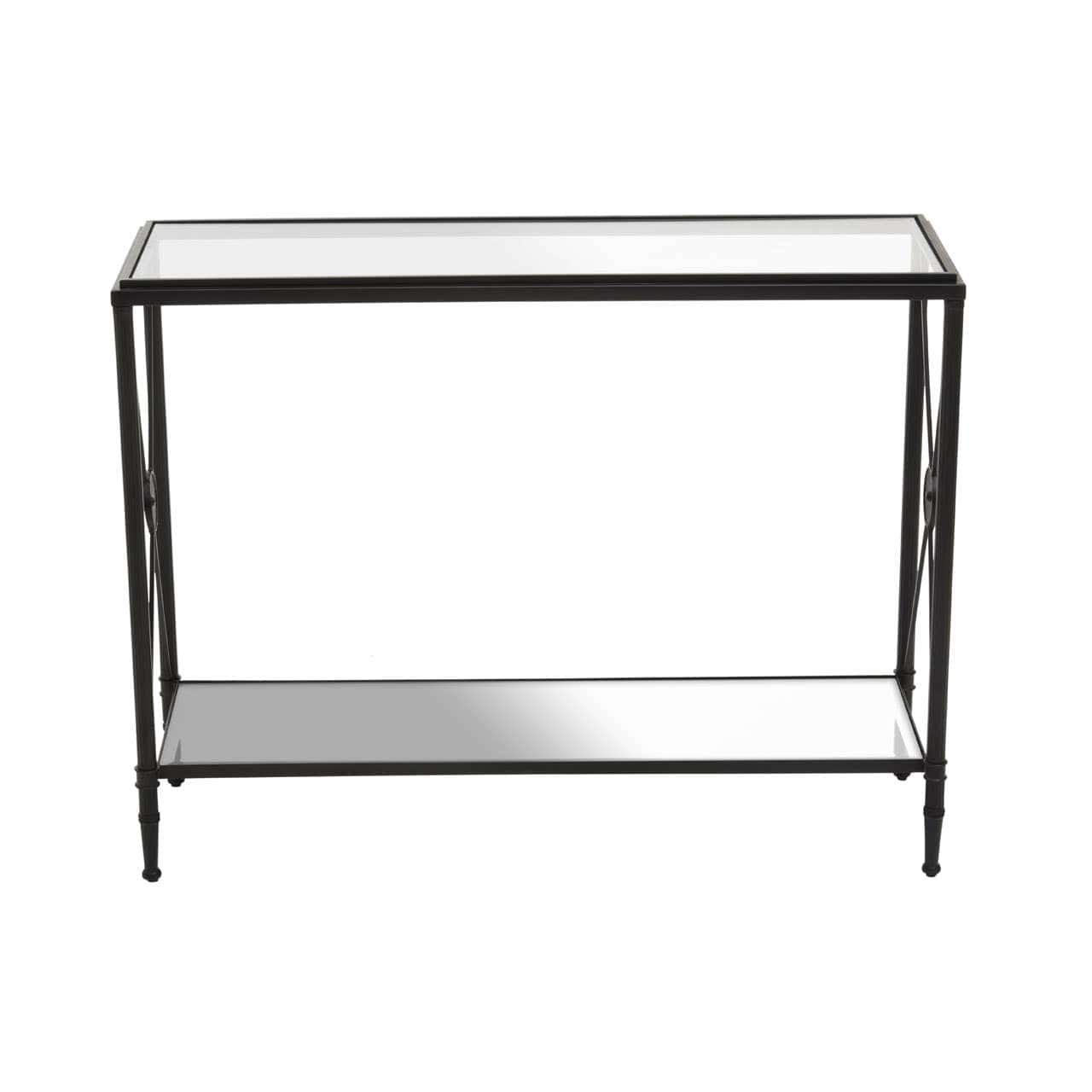 Noosa & Co. Living Axis Console Table With Black Finish Frame House of Isabella UK