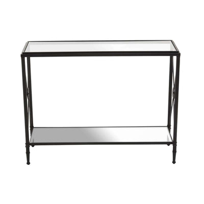 Noosa & Co. Living Axis Console Table With Black Finish Frame House of Isabella UK