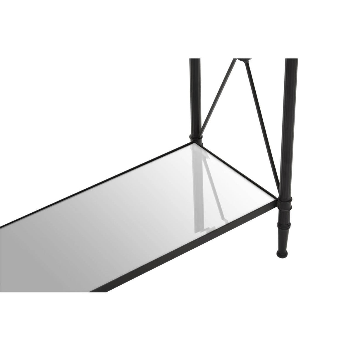 Axis Console Table With Black Finish Frame.
