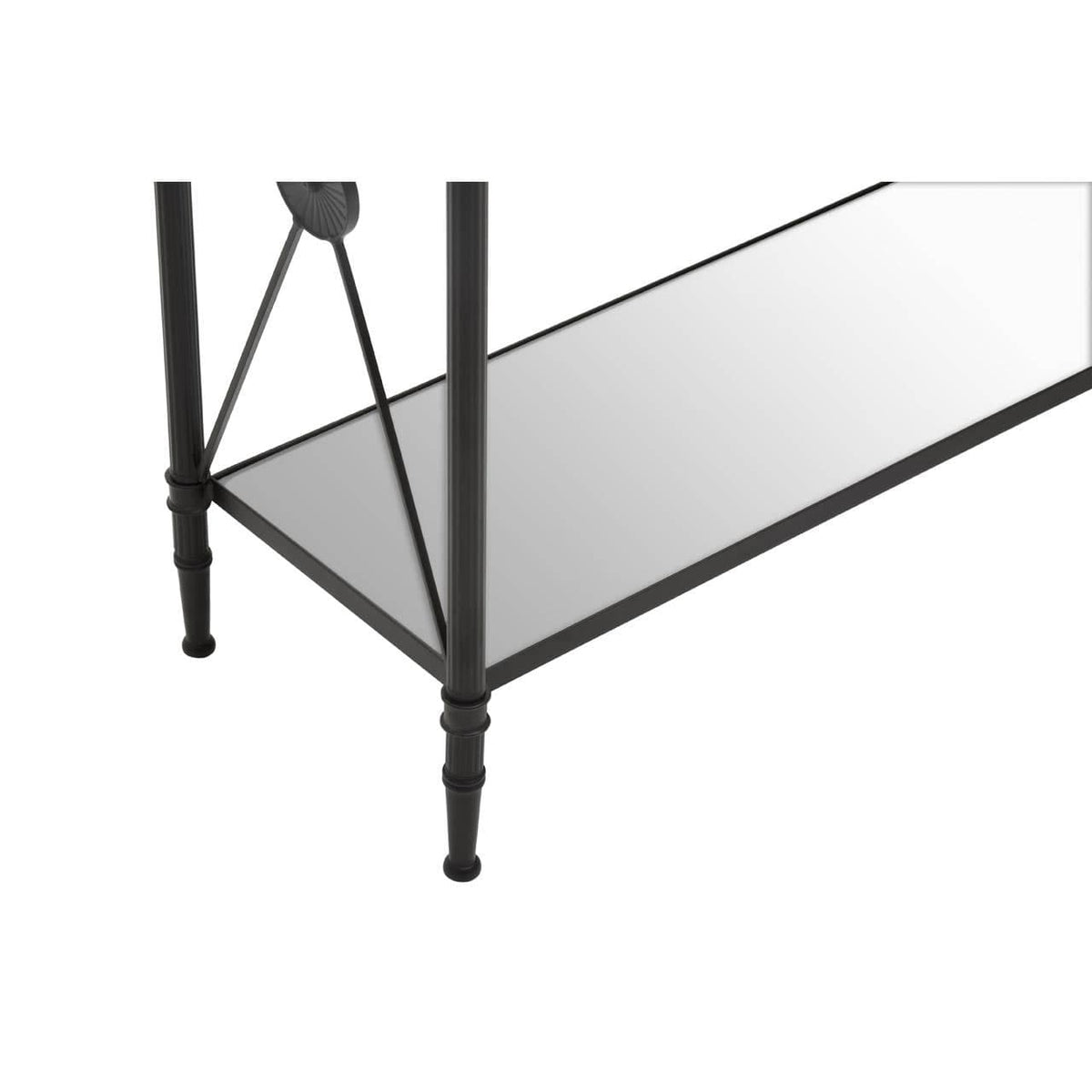 Axis Console Table With Black Finish Frame.