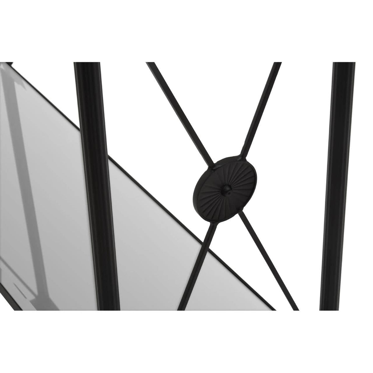 Axis Console Table With Black Finish Frame.