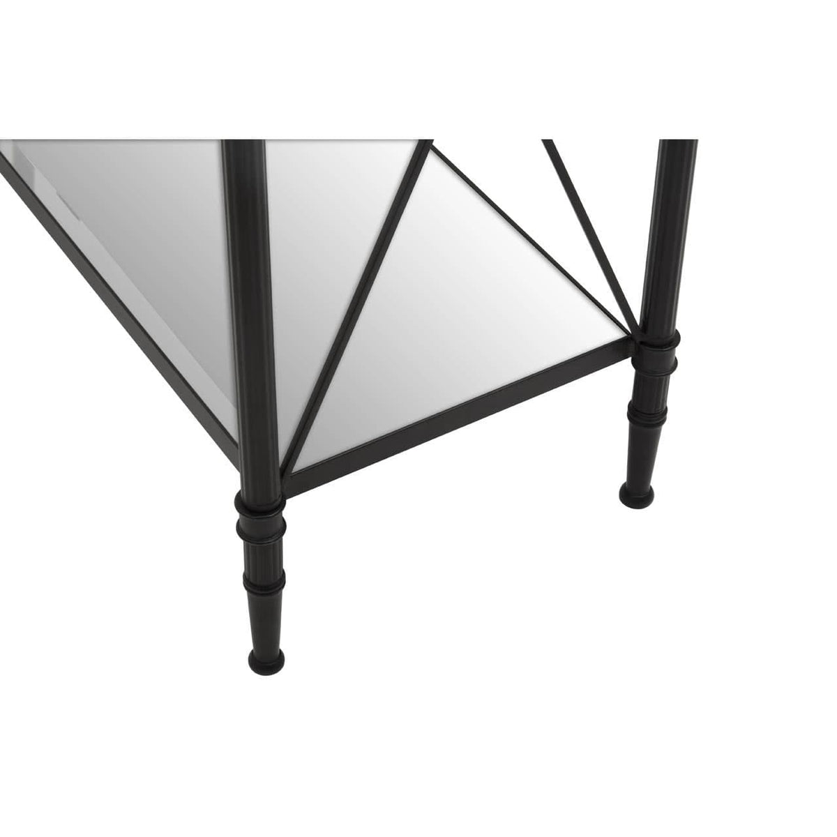 Axis Console Table With Black Finish Frame.