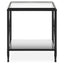 Axis Rectangular Black Finish Side Table.