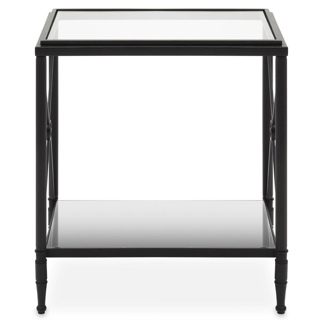 Noosa & Co. Living Axis Rectangular Black Finish Side Table House of Isabella UK