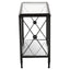 Axis Rectangular Black Finish Side Table.